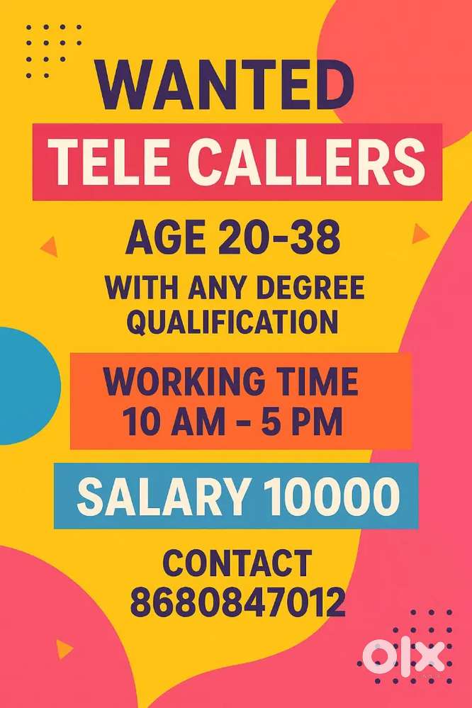 Age 18-38 timings 10 am - 5pm