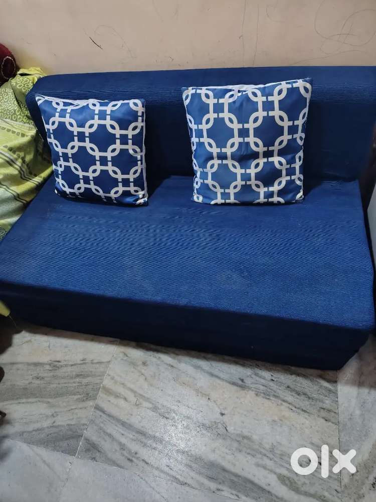 Folding sofa cum bed