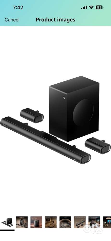 Home theatre boat. Sealed product new