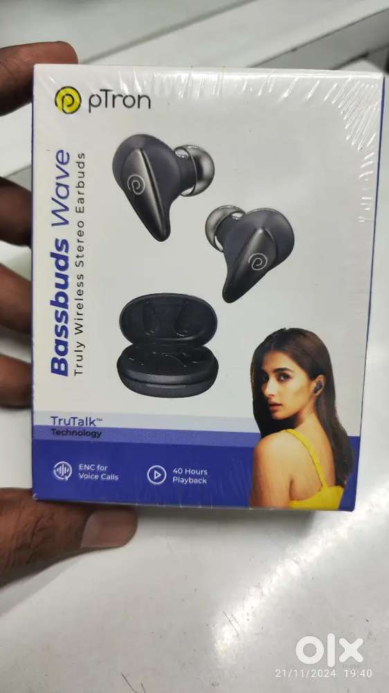 Ptron bassbuds wave sealed pack.
