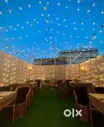 Rent Fully furnished rooftop restaurat 1 rooftop, 1 Cafe, 2 kitchen.