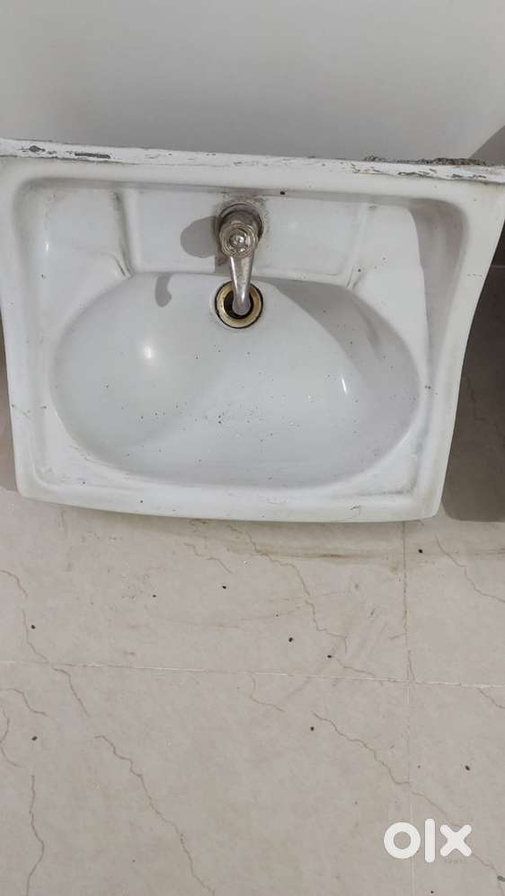 1 set of Ceramic Basin and kitchen Steel basin