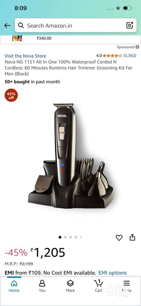 Nova trimmer for man