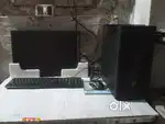 Lenevo monitor, hp cpu 8gb ram 512 storage 128 SSD