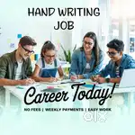 Handwriting Work - No Fee, Flexible Hours