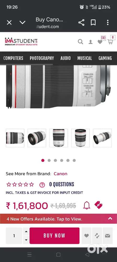 Canon RF 70-200 F4 L is USM - Mint condition Barely Used