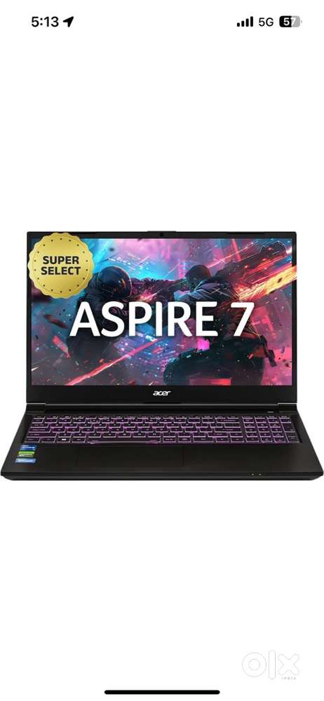 Acer Aspire 7 i5 13th Gen 16GB RAM 512GB SSD RTX 3050  4 Months Old