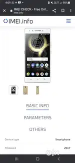 Lenova K8 Note 2017 model with full working condition