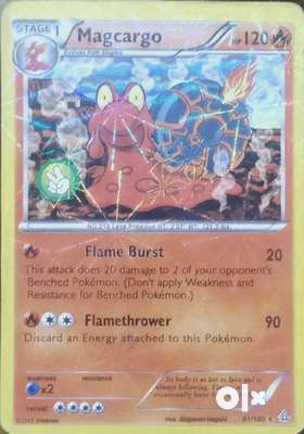 Unleash the value of the Magcargo Pokémon card! With its rarity, formidable battle prowess, stunning...