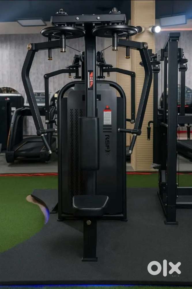 All types of gym machines
