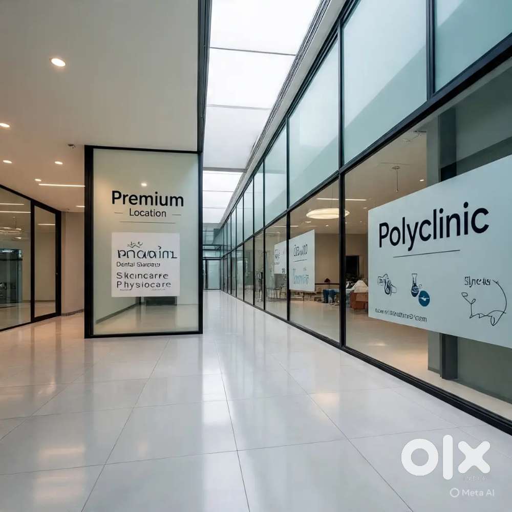 Polyclinic,Skincare,Diagnostic,Physiocare- Edappally -2200 sqft - 2.5L