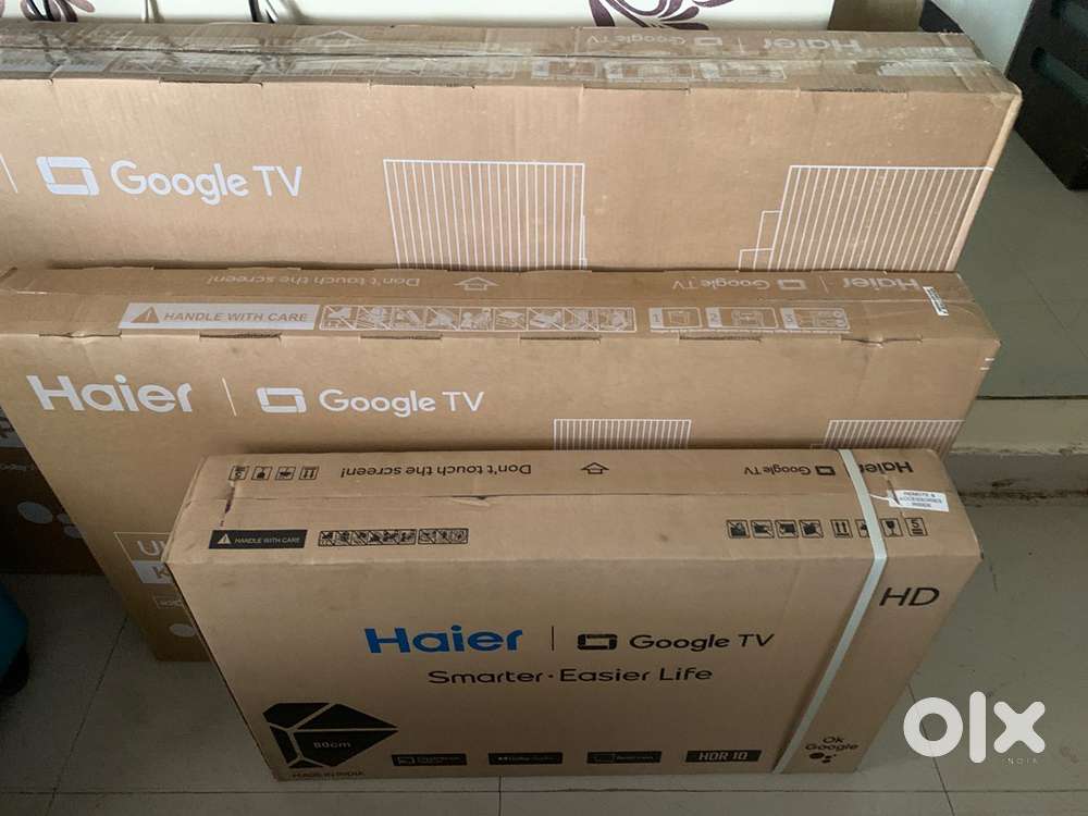 Brand new 55 inch 43 inch and 32 inch haier google tv
