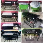 Fastfood stove,woodfired dosa stove,worktable,bain marie,dining table