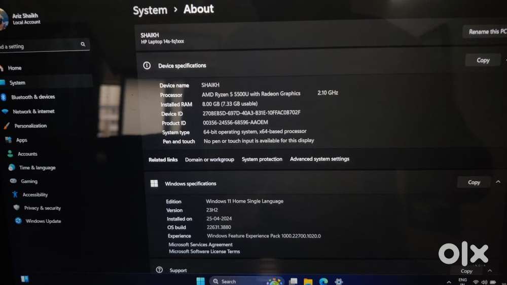 HP AMD RADEON GRAPHICS