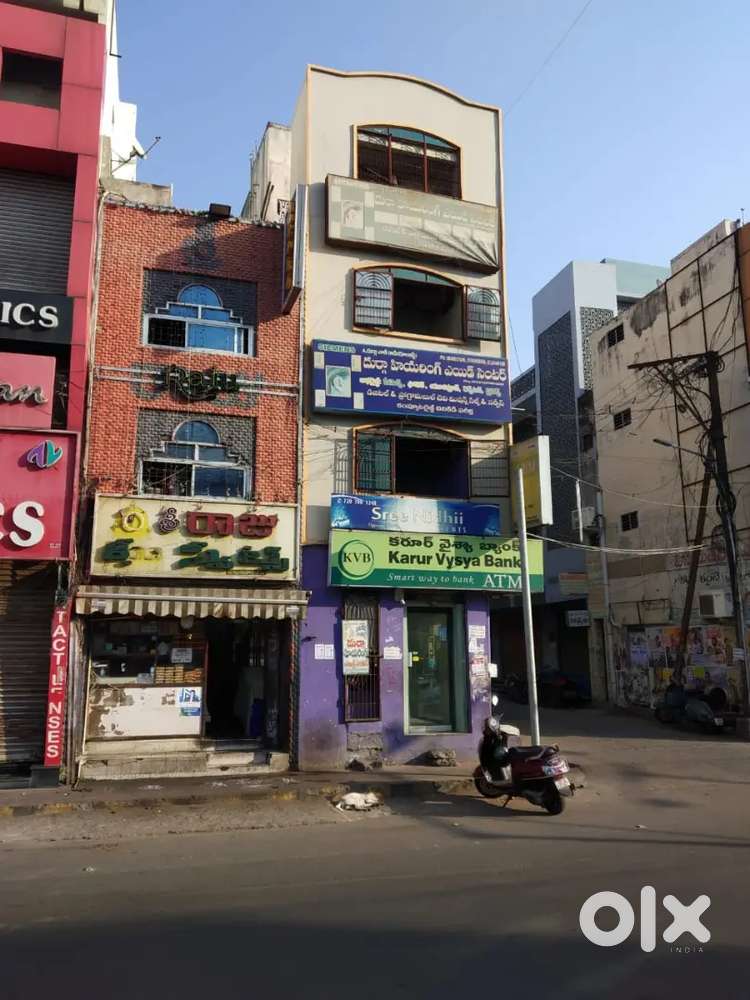 Corner building Ground floor available for rent with ready occupancy