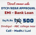 Plots for sale with EMI option @ Dtcp approval