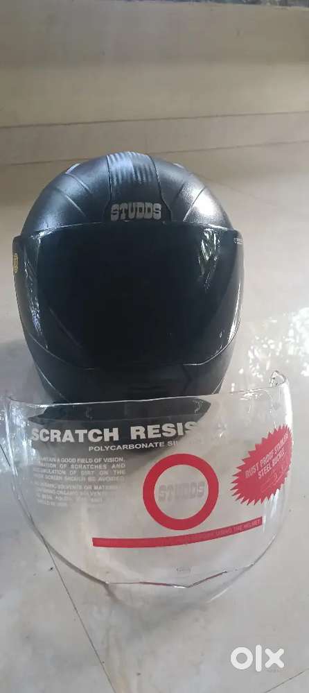 Studds flip helmet with 2 visor only 4 days use