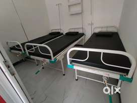 Hospital/Clinic Propt-Up Bed with Iv stand, mattress,pillow