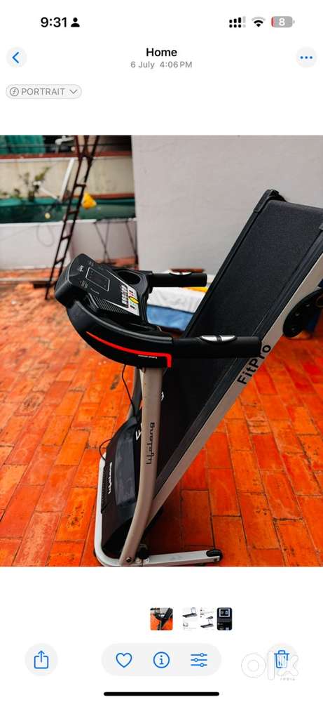 Lifelong FitPro 2.5HP Treadmill  Bluetooth  12 Workouts  ₹10,999