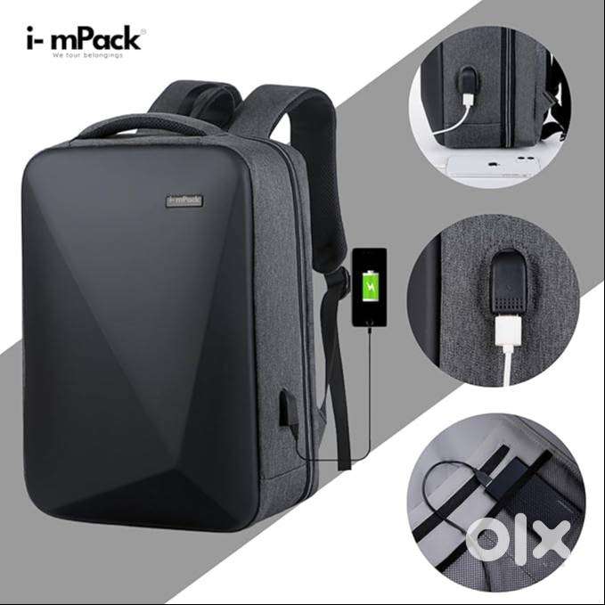 Hardshell Anti-Theft Laptop Backpack, USB, Waterproof, 60 pcs