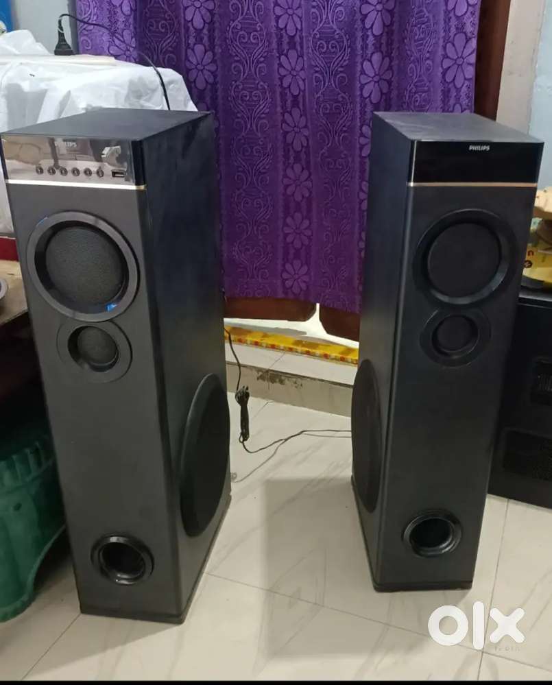 Philips towers inbuilt sub woofer bluetooth aux usb fm working