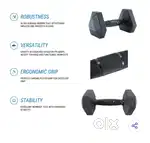Hex Dumbbell 5 kg Domyos