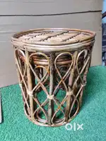 Cane combo stool set home decor balcony  pidha wall decor cane basket
