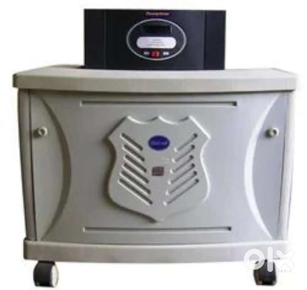 Home inverter with battery and trolley