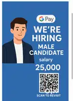 We are hiring for sales executive for Google pay
