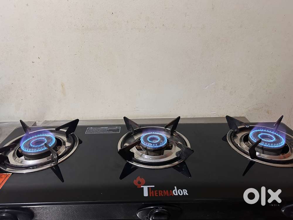 Eco Flame Gas Stove 3 Burners Auto Ignition