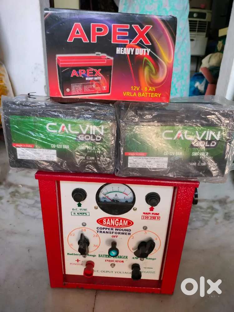 Battery charger , 3 batterier