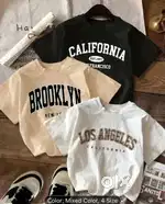 3pcs set casual minimalist Retro American Style English text