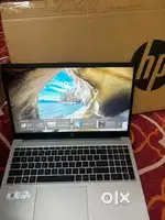 HP laptop with wireless mouse
