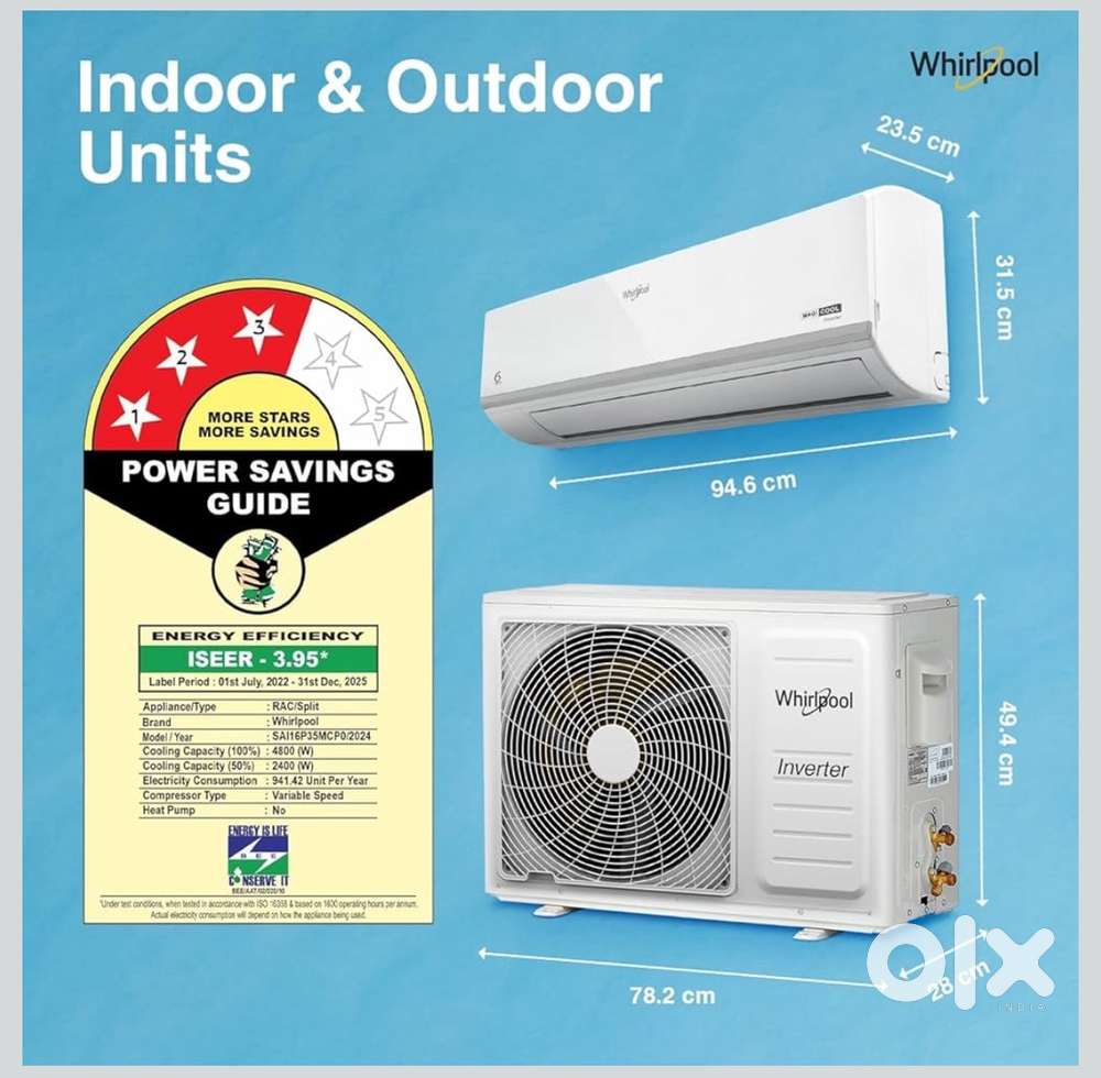 Whirlpool 1.5 Ton 3 Star AC (6 months old)