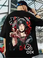 Take a look at this ZEN1FASHION Printed Men Round Neck Black T-Shirt