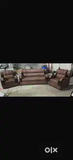 3 + 1 + 1 BRAND NEW  CHINA HANDLE SOFA SET WITH DIAMOND STITCHING