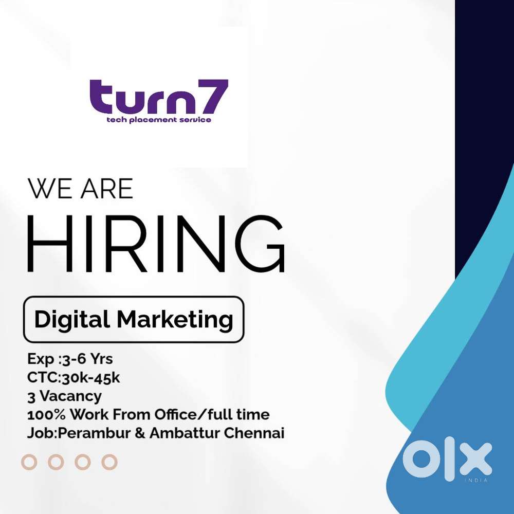 Digital Marketing Executive4-6 Yrs 4LPA-5LPAPerambur -Ambattur Chn