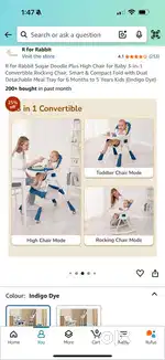 High Chair for Baby from 6months+ to 5years