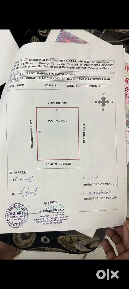 Patta plot 80sqryad south facing