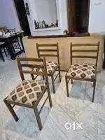 4 peice teak wood chair for sale
