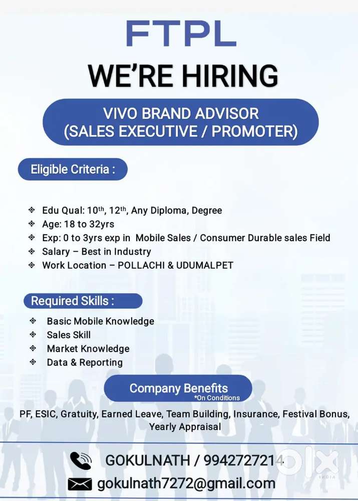 Vivo promoter (TEMPORARY MAN POWER)