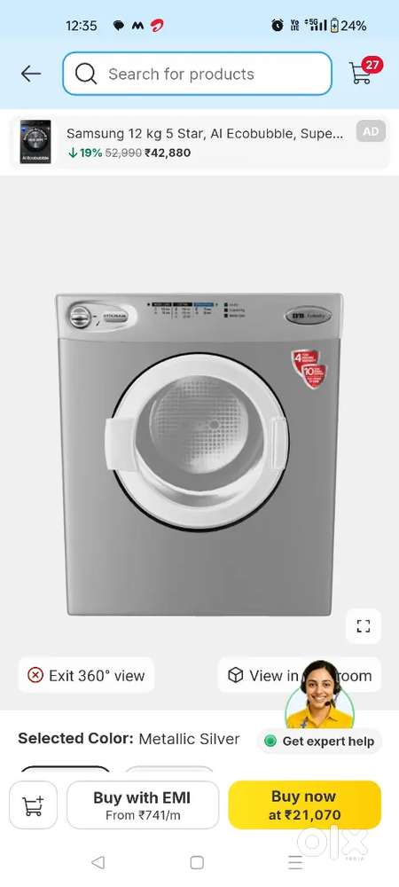 IFB Cloth Dryers Gently used