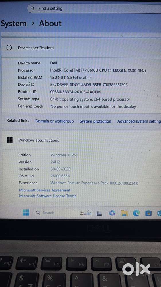 Dell Laptop i7 - model - Latitude 5410