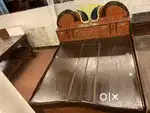 Double bed with box are aviable