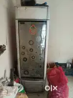 Glass door fridge