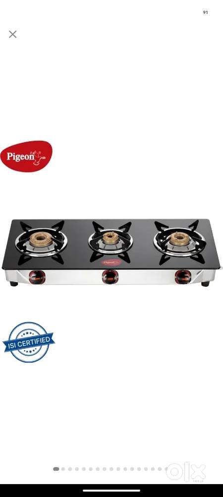 Pegion Gas Stove - 3 burners
