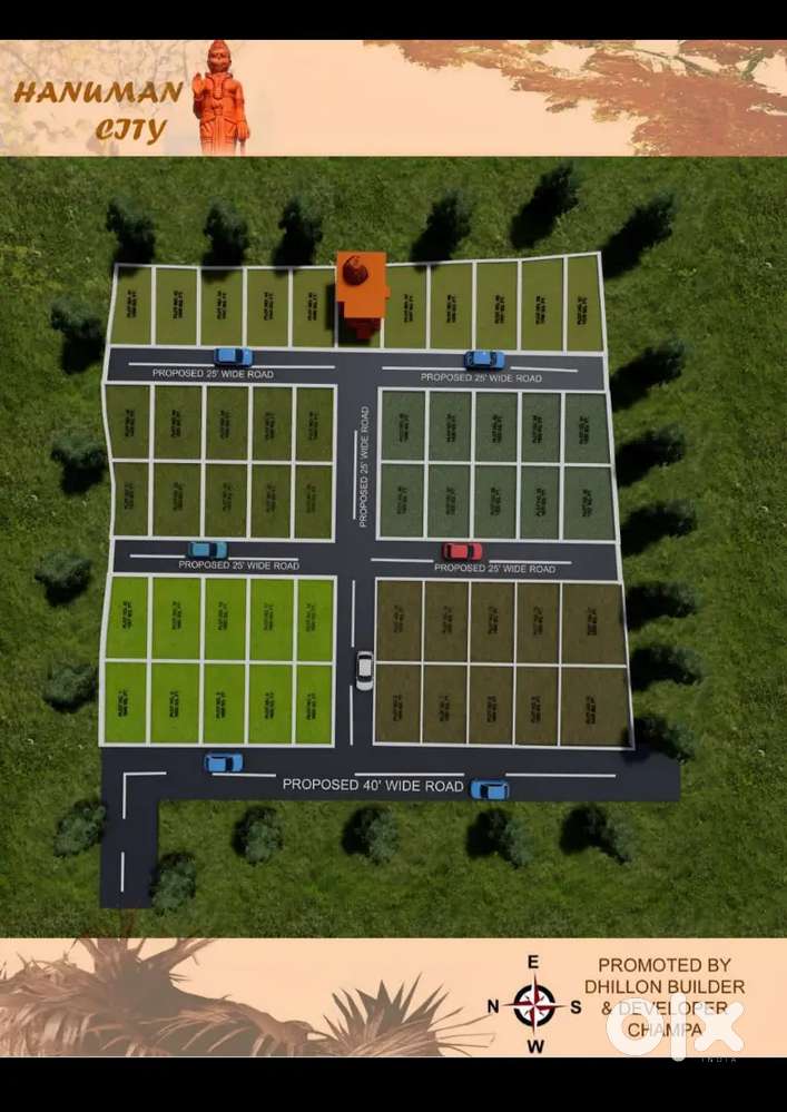 Champa Railway station se matra 2km par City se laga hua Colony