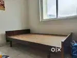 Teak wood  single cot