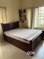 Queen Size Sheesham Bed + Mattress Latex 6inch