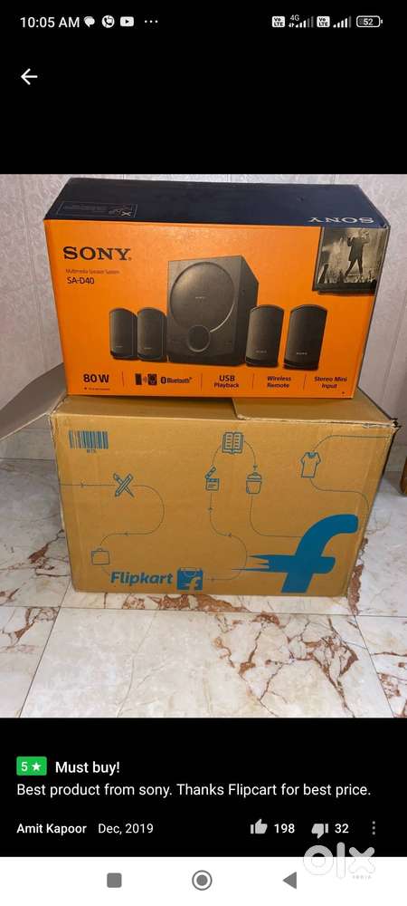 SONY SA-D40M2 home theatre